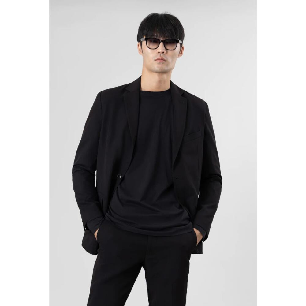 SOFT CLOTH Men's Studio Suit Jacket 44R Black Soft City Twill Lined NWT